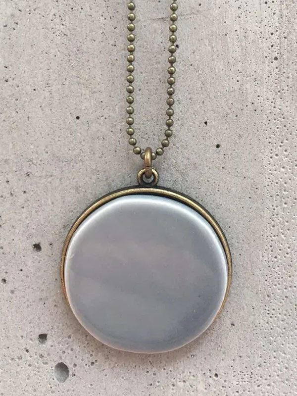 Collana Ciondolone - Pompelmo-Rosa