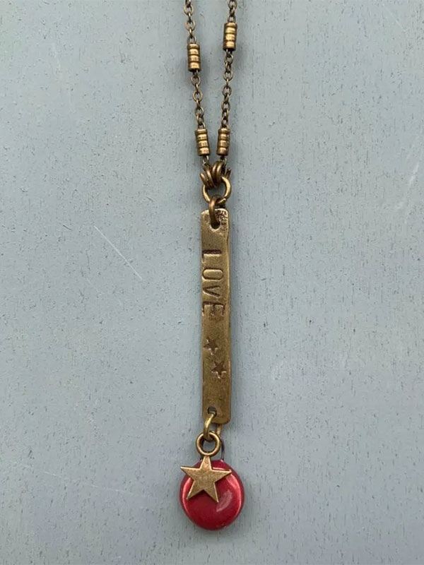 Collana Message - Pompelmo-Rosa