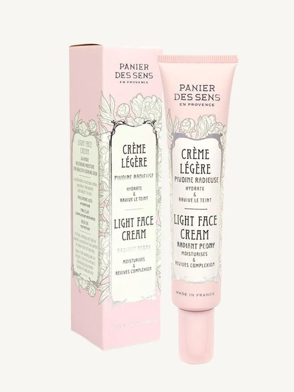 Crema viso leggera Panier des Sens - Peonia - 40 ml
